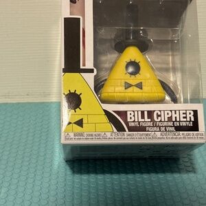 Bill cipher funko pop, lightly scratched, I haven't opened it yet.